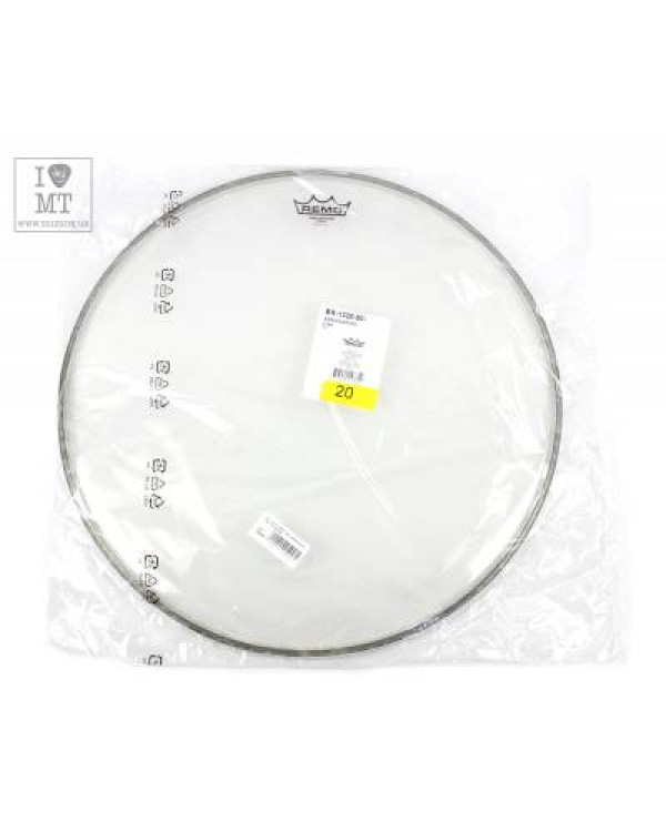 REMO Bass, AMBASSADOR, Clear, 20" Diameter Пластик для барабану