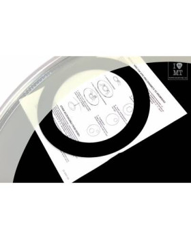 REMO POWERSTROKE3 22 EBONY W DYNAMO Пластик для барабану-foto3