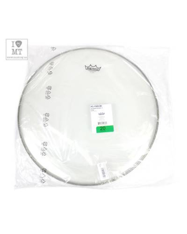 REMO Bass, POWERSTROKE 3, Clear, 20" Diameter, No Stripe Пластик для барабану