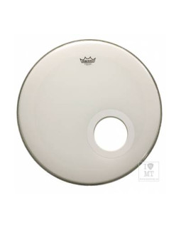 REMO Bass, POWERSTROKE 3, SMOOTH WHITE, 22" Пластик для барабану