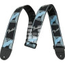 Ремінь гітарний FENDER 2'' MONOGRAMMED BLACK/LIGHT GREY/MEDIUM BLUE STRAP