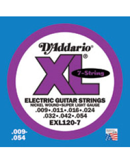Струни для електрогітари DADDARIO EXL120-7