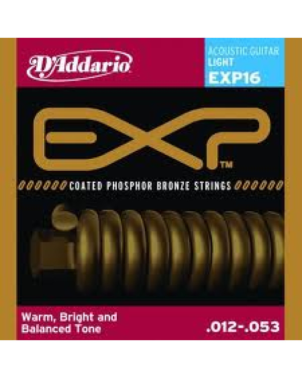Струни для акустичної гітари Daddario EXP16