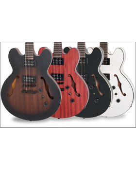 Електрогітара EPIPHONE DOT STUDIO WORN CHERRY BLACK HARDWARE