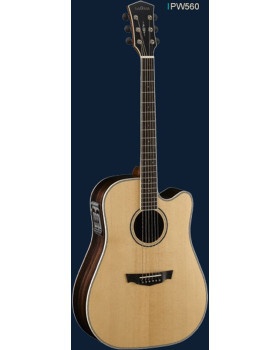 Гітара електроакустична Cort PW560 Nat w/case