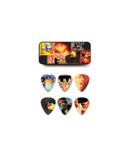 DUNLOP Jimi Hendrix Montage Heavy, Набір медіаторів, 12 шт. DUNLOP Jimi Hendrix Montage Heavy, Набір медіаторів, 12 шт.