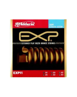 Струни для акустичної гітари Daddario EXP11
