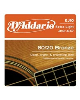 Струни для акустичної гітари D'ADDARIO EJ12