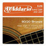 Струни для акустичної гітари D'ADDARIO EJ12