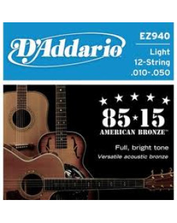 Струни для акустичної гітари Daddario EZ940 (12 струн)