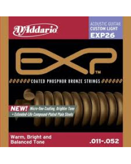 Струни для акустичної гітари Daddario EXP26