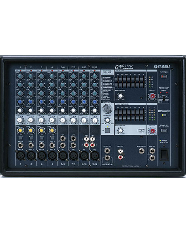 Аналоговий мікшерний пульт YAMAHA EMX 312SC з підсиленням