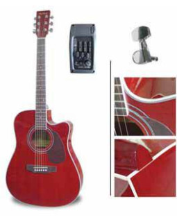 Гітара електроакустична Maxtone WGC 4106CE TBK