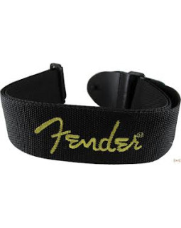 FENDER STRAP 2' BLACK/YELLOW LOGO Ремінь для гітари