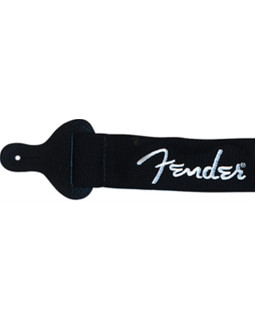 FENDER POLY STRAP GREY 2 BLACK/PEWTER LOGO Ремінь для гітари