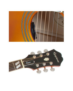 EPIPHONE DOVE PRO VBS Електроакустична гітара-foto2