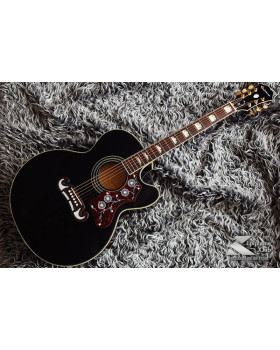 EPIPHONE EJ-200SCE BLACK GLD Електроакустична гітара