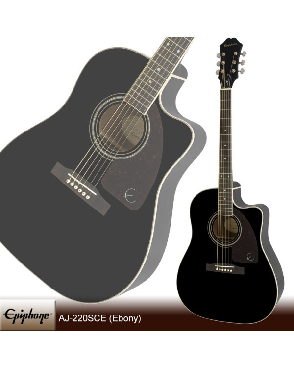 EPIPHONE AJ-220SCE EB Гітара електроакустична