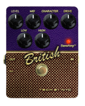 Педаль ефектів овердрайв TECH 21 Character Series British