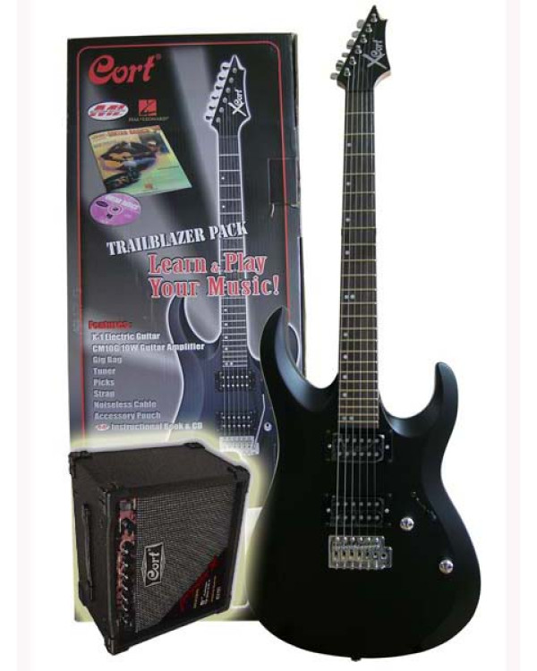 Електрогітара Cort CGPX1 BKS + комбо MX15 + аксесуари (Black)