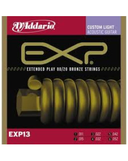 Струни для акустичної гітари Daddario EXP13