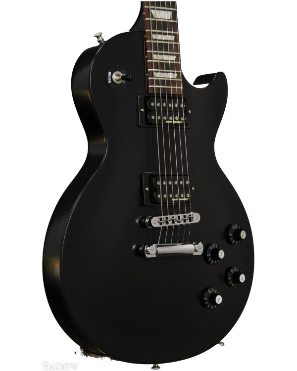 GIBSON LES PAUL TRIBUTE 70's EBONY VINTAGE GLOSS CHROME HARDWARE