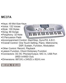 MEDELI MC37A Синтезатор дитячий-foto3