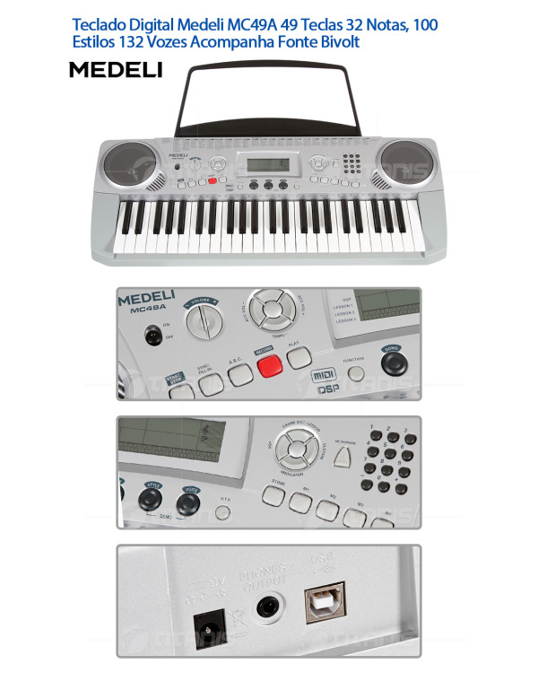 Дитячий синтезатор Medeli MC49A