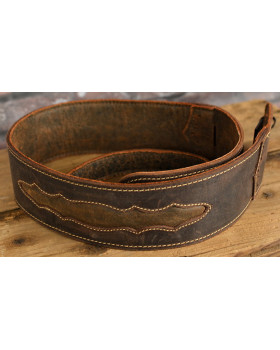 Гітарний ремень MARTIN WINGTIP GUITAR STRAP (DARK BROWN)-foto5