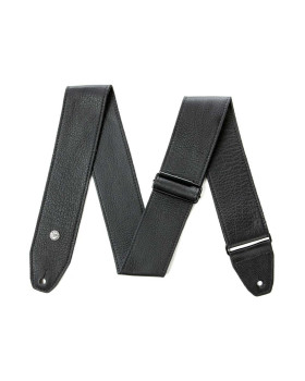 Ремінь гітарний DUNLOP BMF15BK BMF TRI-GLIDE LEATHER BLACK STRAP-foto2
