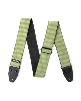 Гітарний ремінь DUNLOP D6710 JACQUARD HEXAGON ECHO OLIVE STRAP-foto2