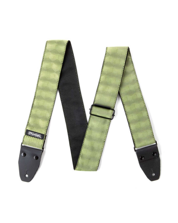 Гітарний ремінь DUNLOP D6710 JACQUARD HEXAGON ECHO OLIVE STRAP