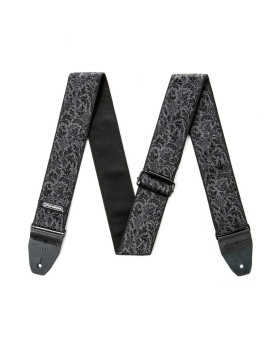 Гітарний ремень DUNLOP D6714 JACQUARD BLACK THISTLE STRAP-foto2