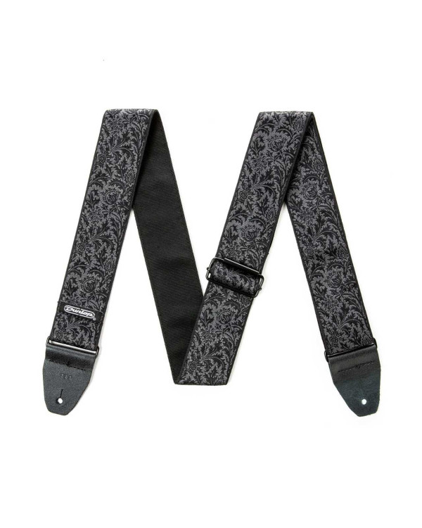 Гітарний ремень DUNLOP D6714 JACQUARD BLACK THISTLE STRAP