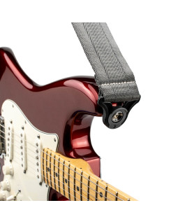 Ремінь гітарний D'ADDARIO 50BAL09 AUTO LOCK GUITAR STRAP (METAL GREY)-foto2