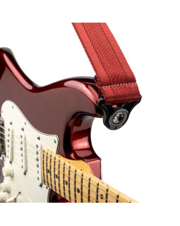 Гітарний ремінь D'ADDARIO 50BAL11 AUTO LOCK GUITAR STRAP (BLOOD RED)-foto2