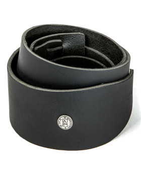 Гітарний ремень DUNLOP BMF12BK BMF 2.5 IN BELT LEATHER BLACK STRAP