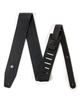 Гітарний ремень DUNLOP BMF12BK BMF 2.5 IN BELT LEATHER BLACK STRAP-foto2