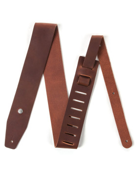 Гітарний ремень DUNLOP BMF13BR BMF 2.5 IN BELT LEATHER BROWN STRAP-foto2