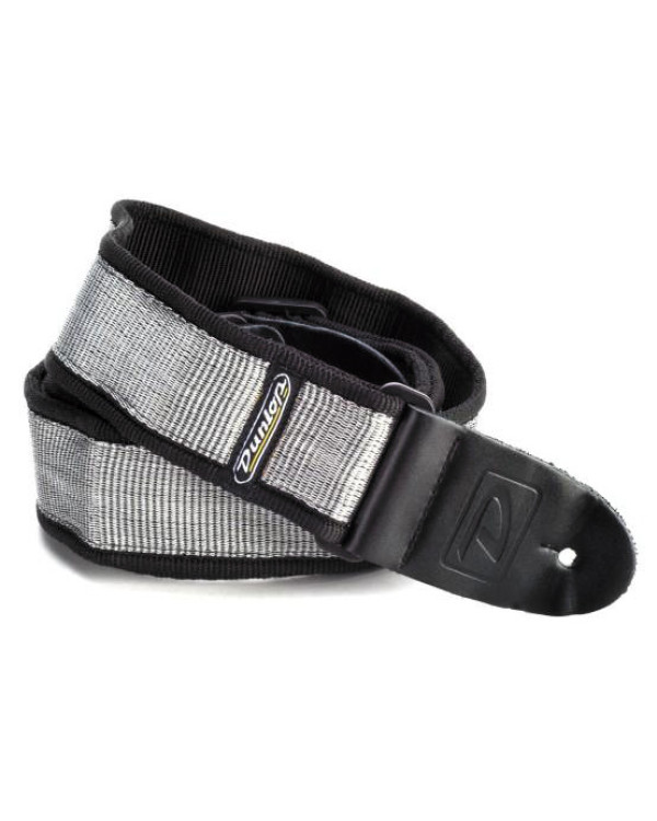 Гітарний ремень DUNLOP D3818SV CLASSIC GLAM SILVER STRAP