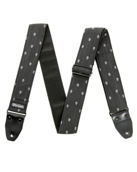 Гітарний ремень DUNLOP D6707 JACQUARD GREY SKULL STRAP-foto2
