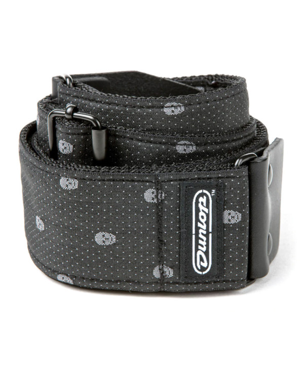 Гітарний ремень DUNLOP D6707 JACQUARD GREY SKULL STRAP