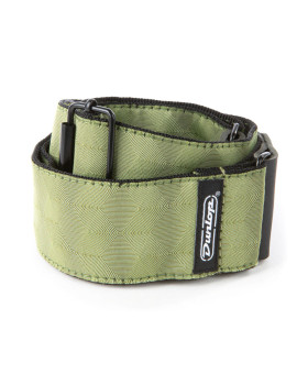 Гітарний ремінь DUNLOP D6710 JACQUARD HEXAGON ECHO OLIVE STRAP