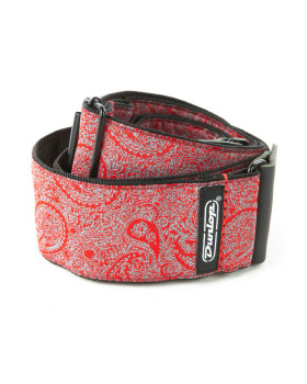 Гітарний ремень DUNLOP D6711 JACQUARD PAISLEY RED STRAP
