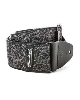 Гітарний ремень DUNLOP D6714 JACQUARD BLACK THISTLE STRAP