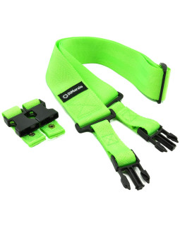 Гітарний ремінь DIMARZIO 2 INCH NYLON CLIPLOCK NEON GREEN-foto2