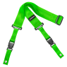 Гітарний ремінь DIMARZIO 2 INCH NYLON CLIPLOCK NEON GREEN