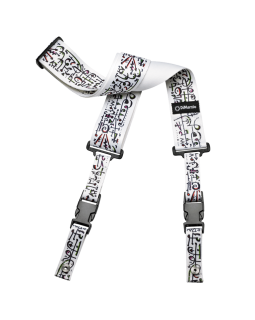 Ремінь для гітари DIMARZIO STEVE VAI CLIPLOCK - ART STRAP WHITE Ремінь для гітари DIMARZIO STEVE VAI CLIPLOCK - ART STRAP WHITE