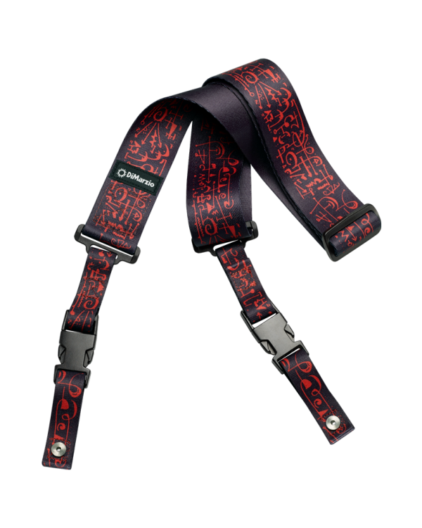 Ремінь для гітари DIMARZIO STEVE VAI CLIPLOCK - ART STRAP BLACK
