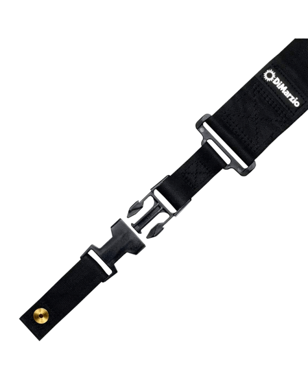 Ремінь гітарний DIMARZIO ELASTIC CLIPLOCK BLACK